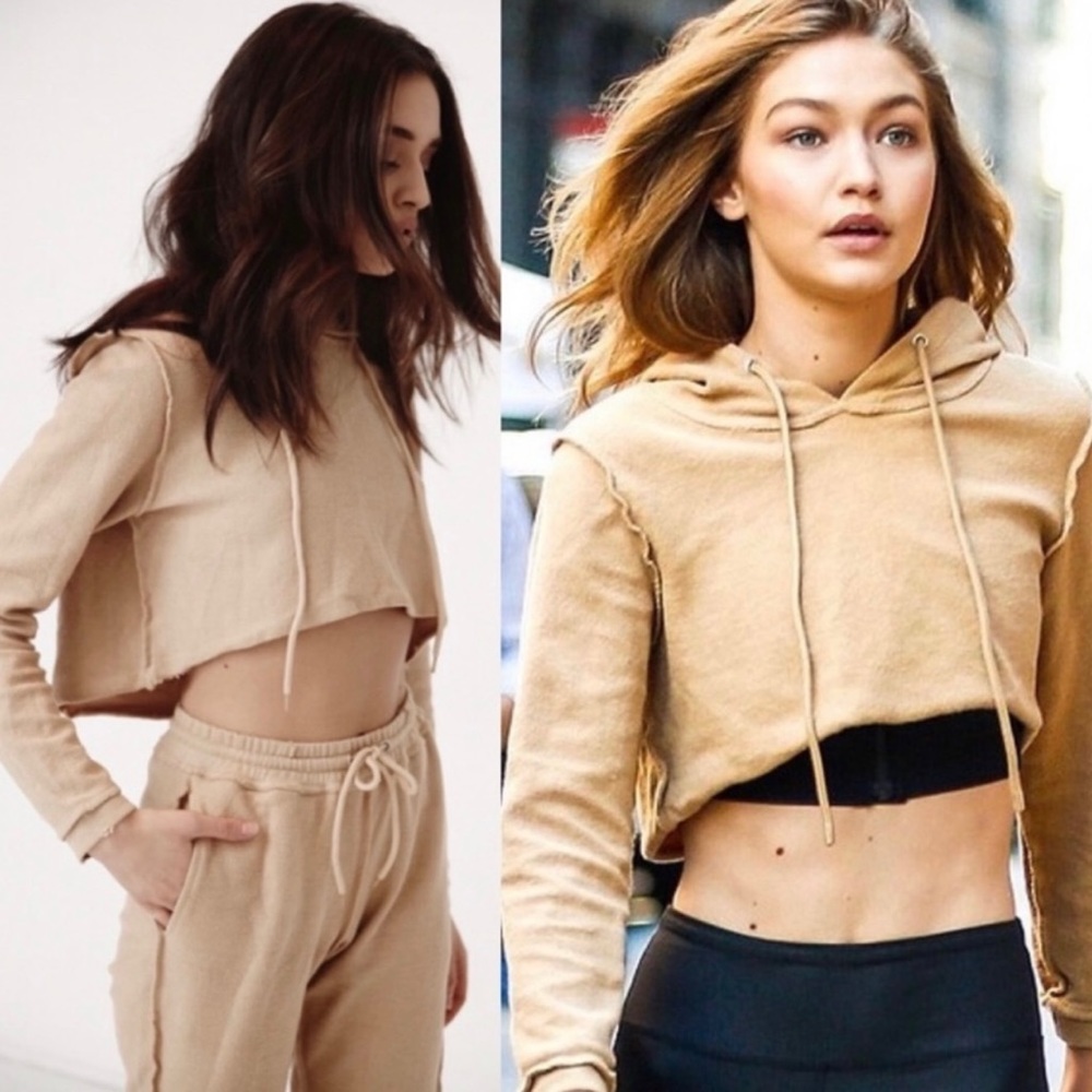 Danielle Guzio - Tan sweatsuit